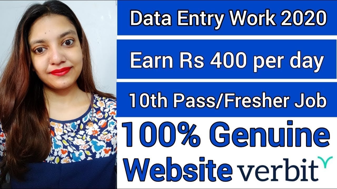 Data Entry Work 2020 | Data Entry Jobs | Work from Home | Data Entry Jobs from Home | Fresher Jobs