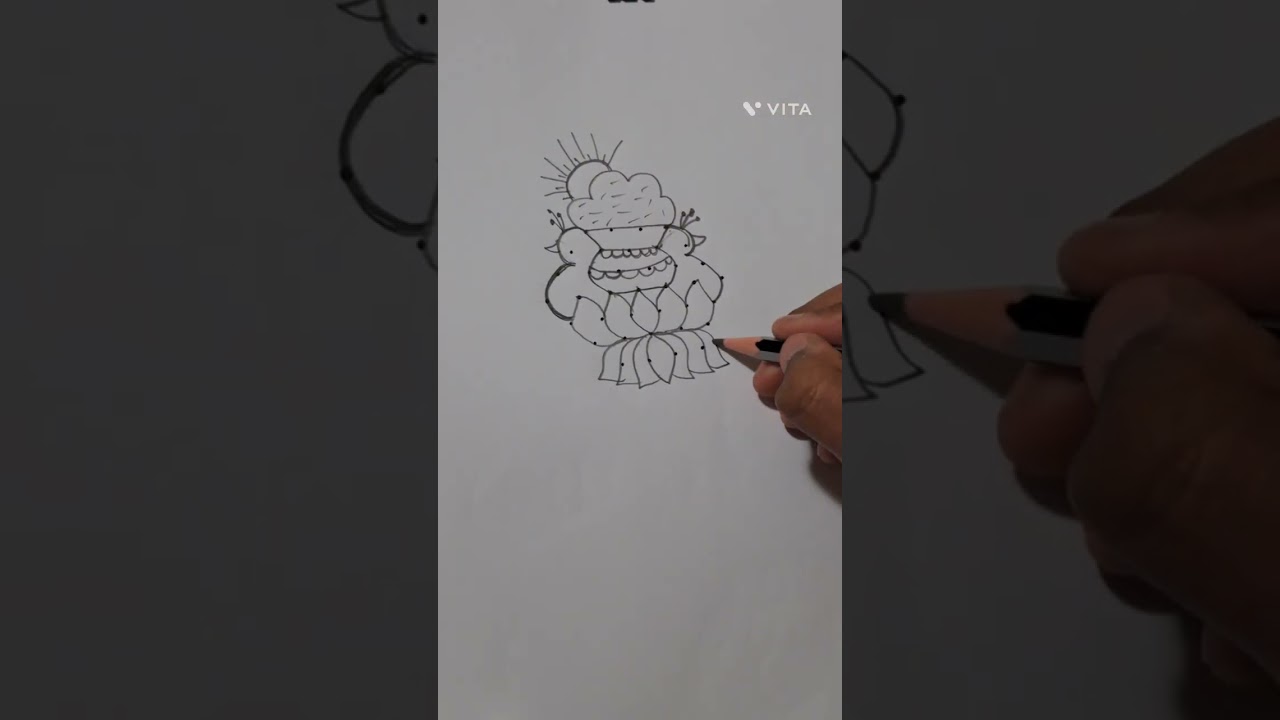 7x4 Simple PONGAL Rangoli🍯🐓🪁🌾🦚🔥☀️🌅🪷 #easyrangoli🎨👩‍🎨 #festivemood#♾️🙌🫶✌️🫰#yt  @SplendidRangoli-2701 