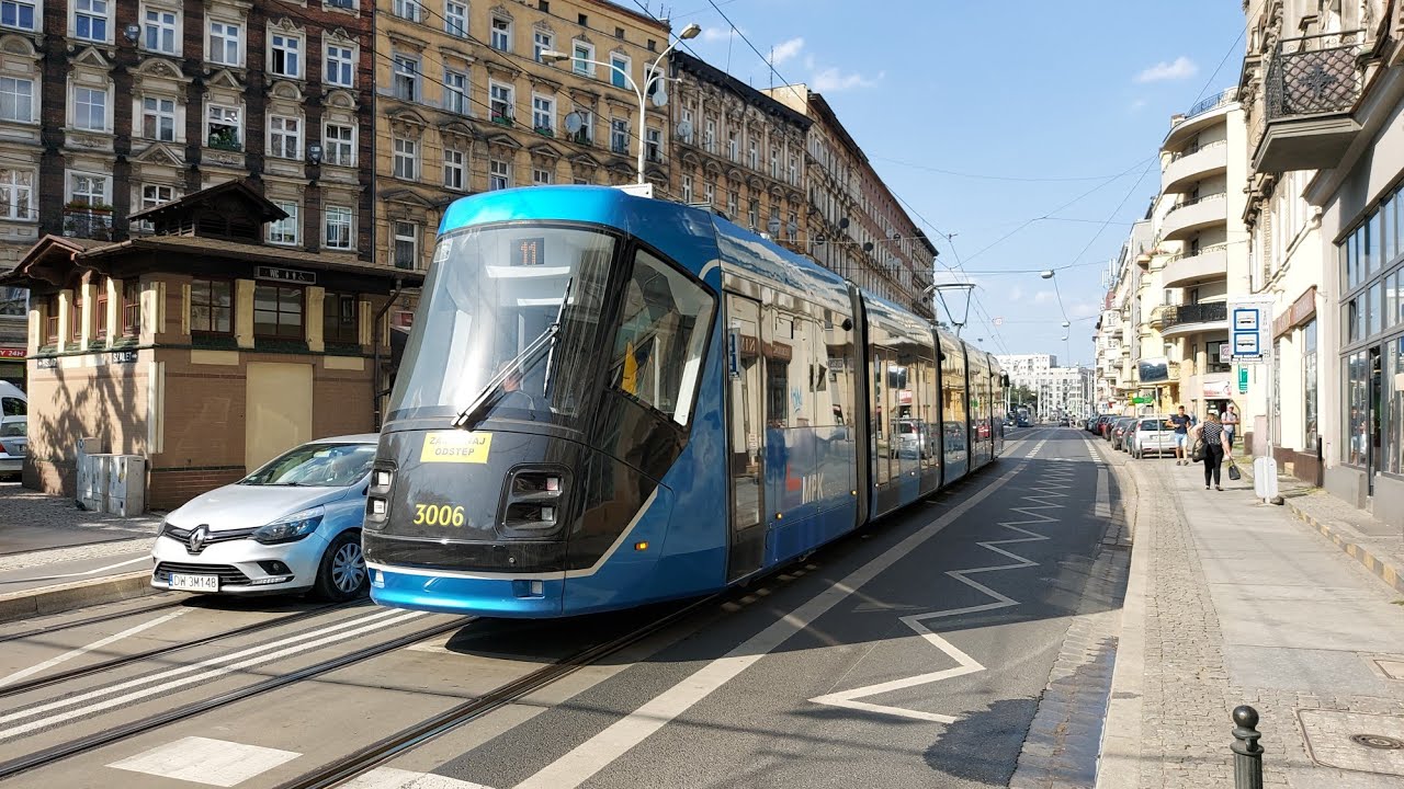 [🇵🇱PL] MPK Wrocław - Škoda/SAATZ 16T #3006 - [🚋11➡️KOWALE]