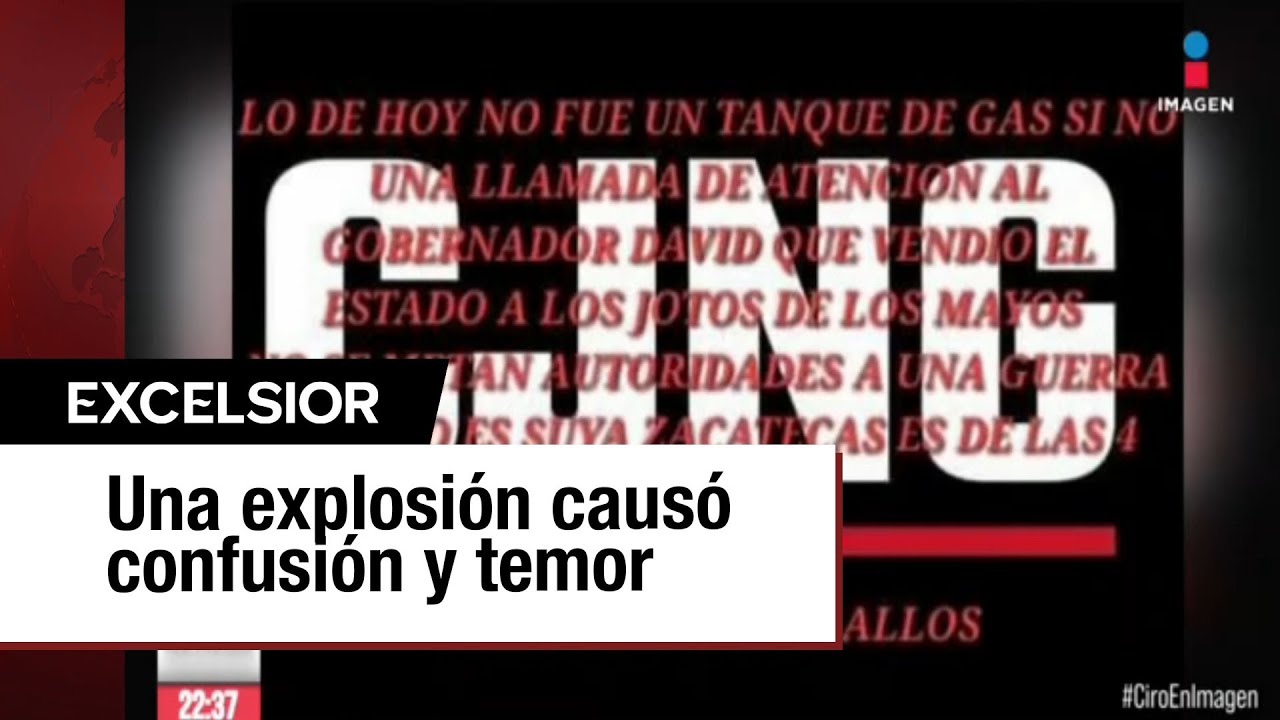 CJNG se atribuye explosión durante concierto en Zacatecas
