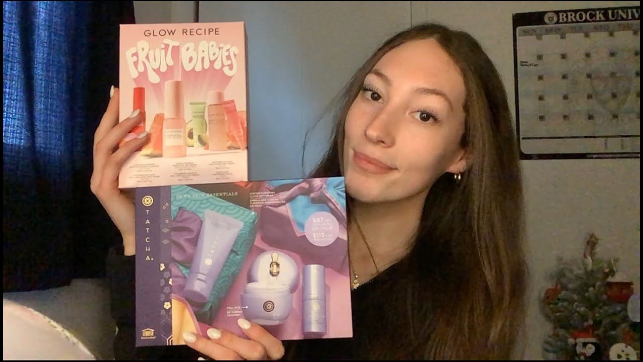 ASMR | Skincare Gift Sets Show & Tell (Tapping and Whispering)