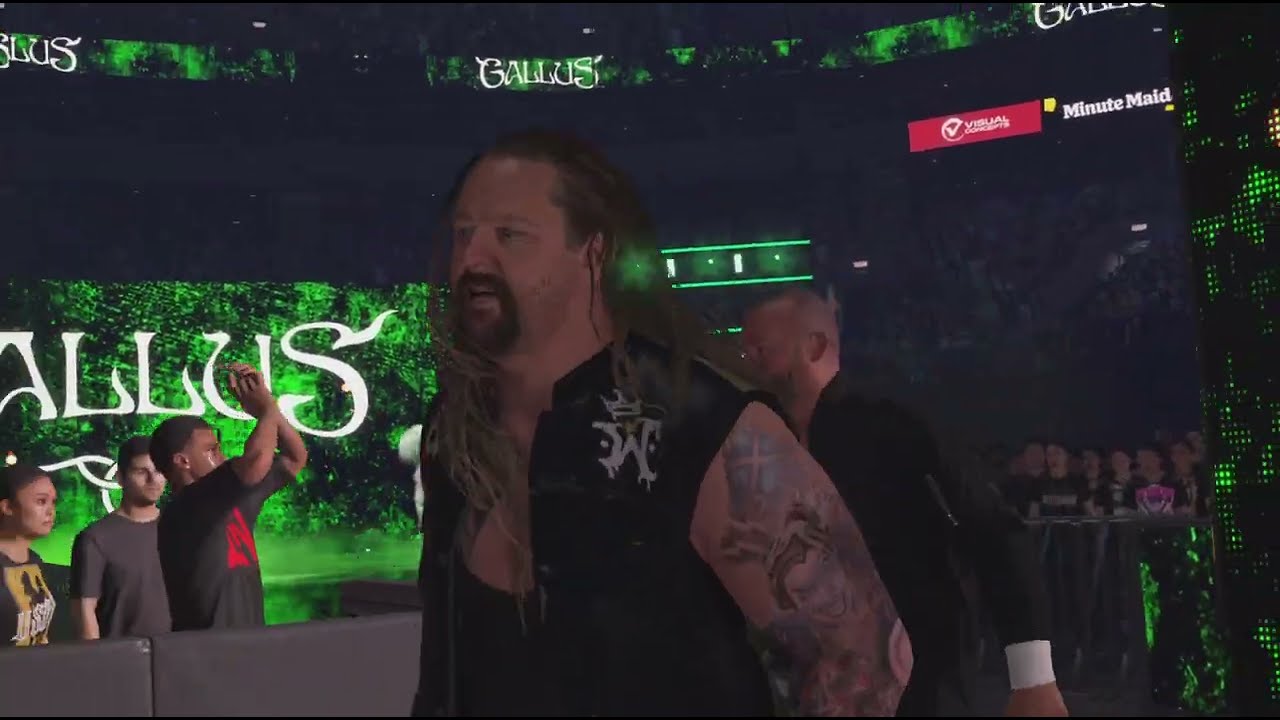 WWE 2K25 the OG Bloodline vs Gallus