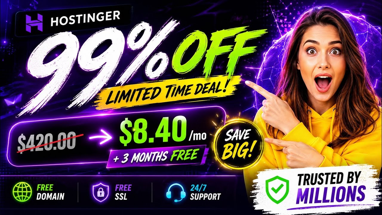 Hostinger Coupon Code 2026 ⚡ LIMITED TIME ✅ | Hostinger Discount Code 🔥 |Hostinger Promo Code LATEST