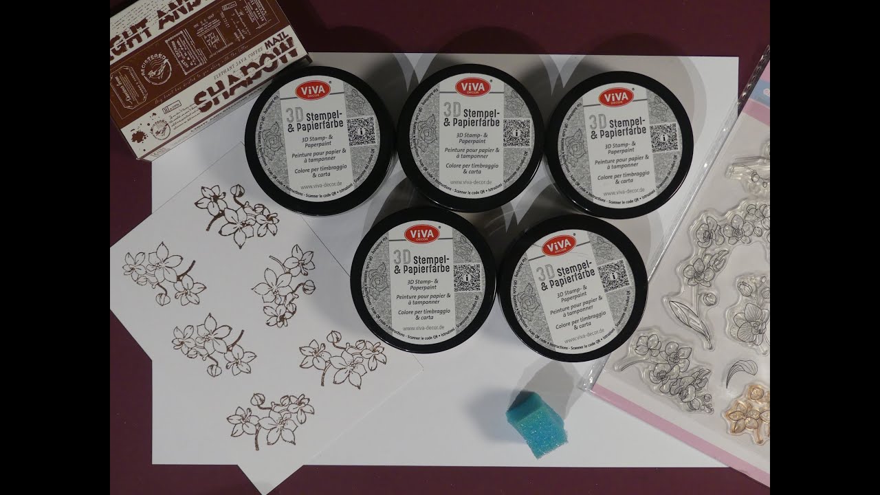 #Knutsel Engeltje  3D Stempelfarbe  Viva, wie Embossing sooo MEGA!!!