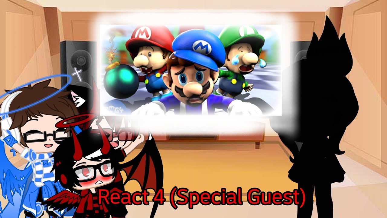 React 4 : SMG4 ( Mario Babies ) Special Guest At The SMG4