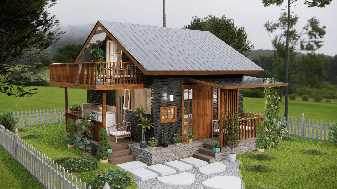 🏡 Most Charm 19'x19' (6x6m) Small House with Loft Design | Smart Floor Plan 🏡