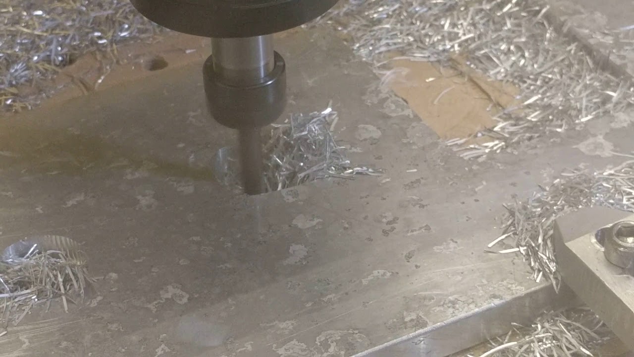 Shapeoko 3 Adaptive Milling Aluminium. 10mm passes
