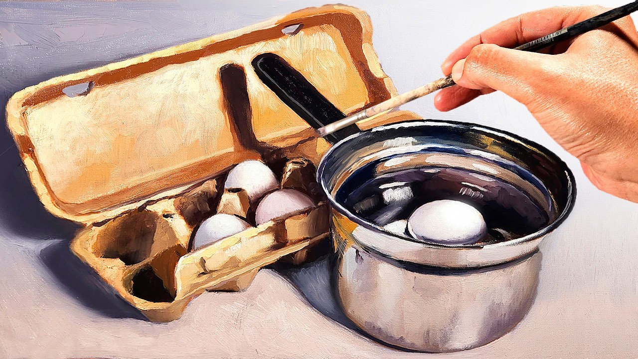 Painting Inspiring Realistic Still Life in Oils - 