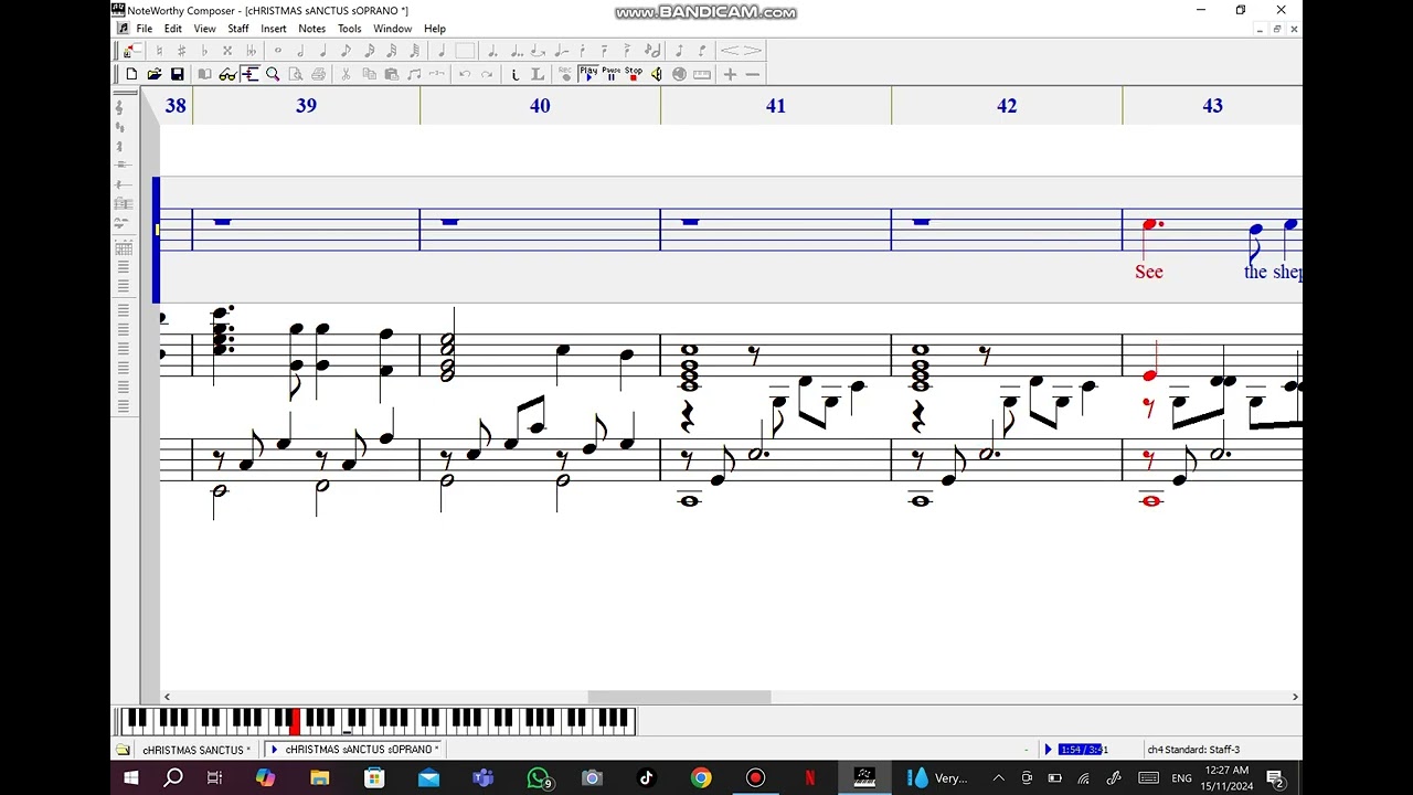 Christmas Sanctus Bass