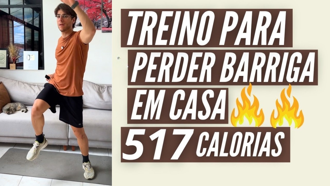 30 MIN CARDIO para PERDER BARRIGA em casa - queimar gordura e EMAGRECER RÁPIDO