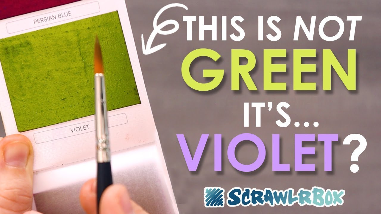 WHAT?! Color CHANGING Watercolors?! - Scrawlrbox Unboxing & Challenge