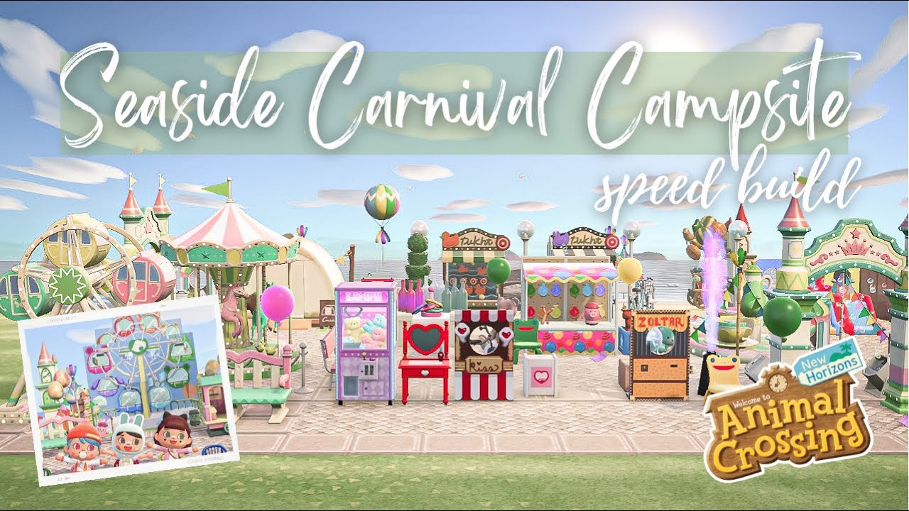 Seaside Carnival Campsite | Speed Build | ACNH