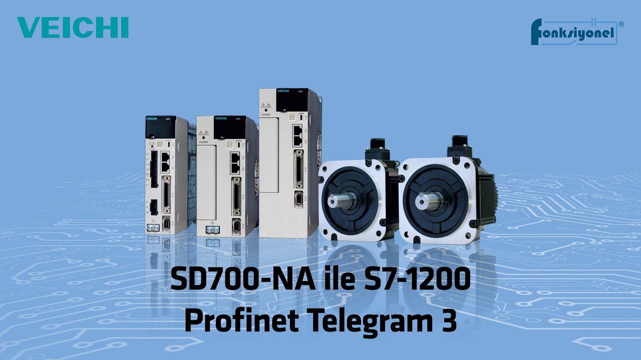 Veichi SD700-NA ile Siemens S7-1200 Profinet - Telegram 3 - Servo Kontrol