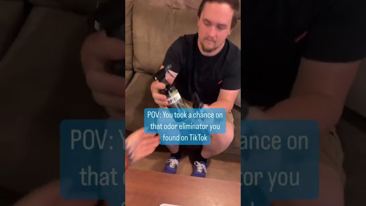 Odor Eliminating Spray That Works For Smoke Smells 💨 #shorts