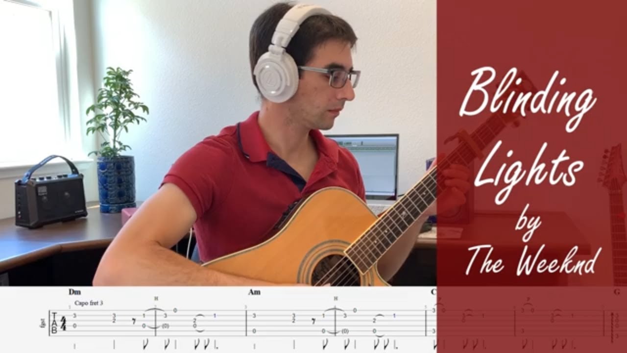 The Weeknd - Blinding Lights (Fingerstyle Guitar Cover with Tabs)