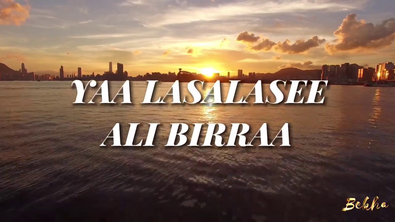 ALI BIRRAA - YAA LASALASEE - Lyrics