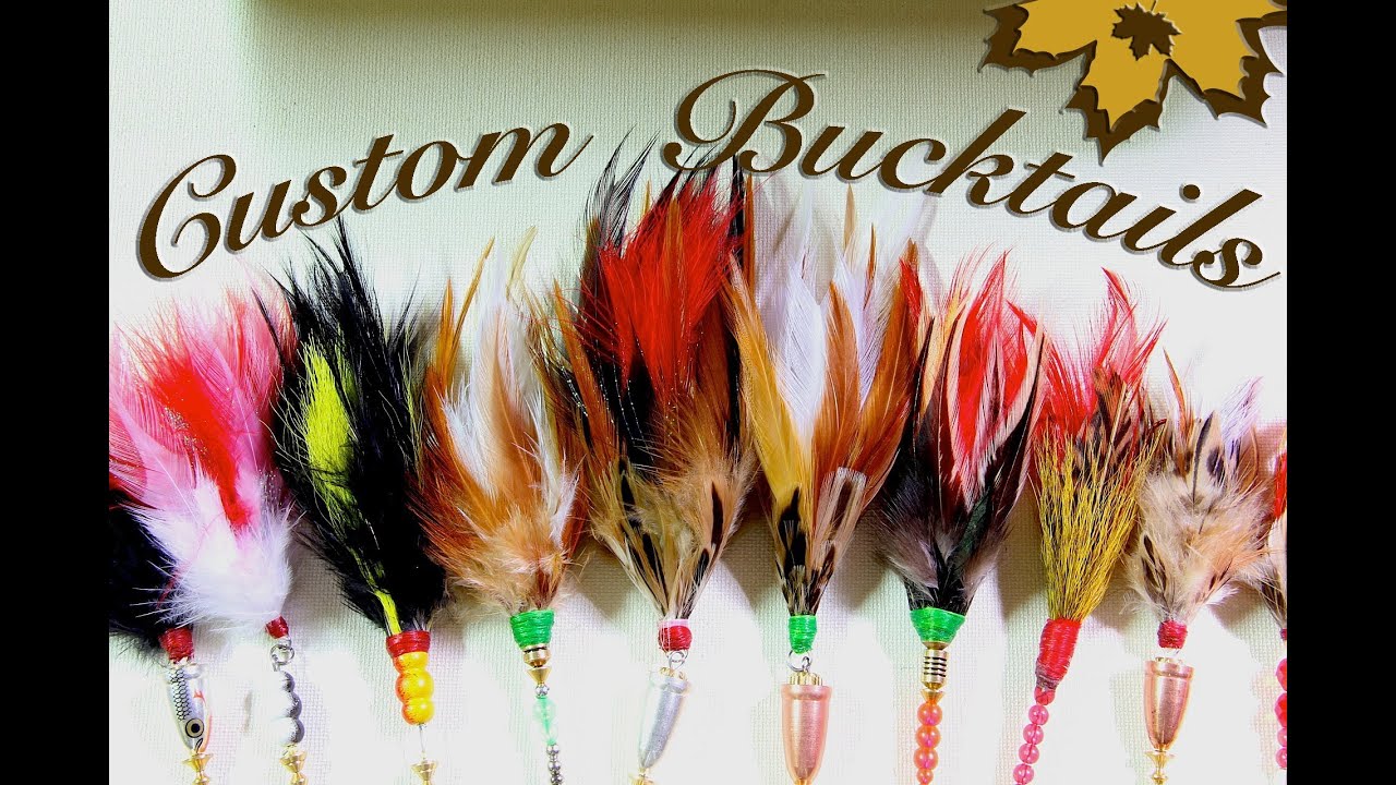 Homemade & Custom Fishing Lures - DIY Bucktail spinners for big muskie pike walleye & bass