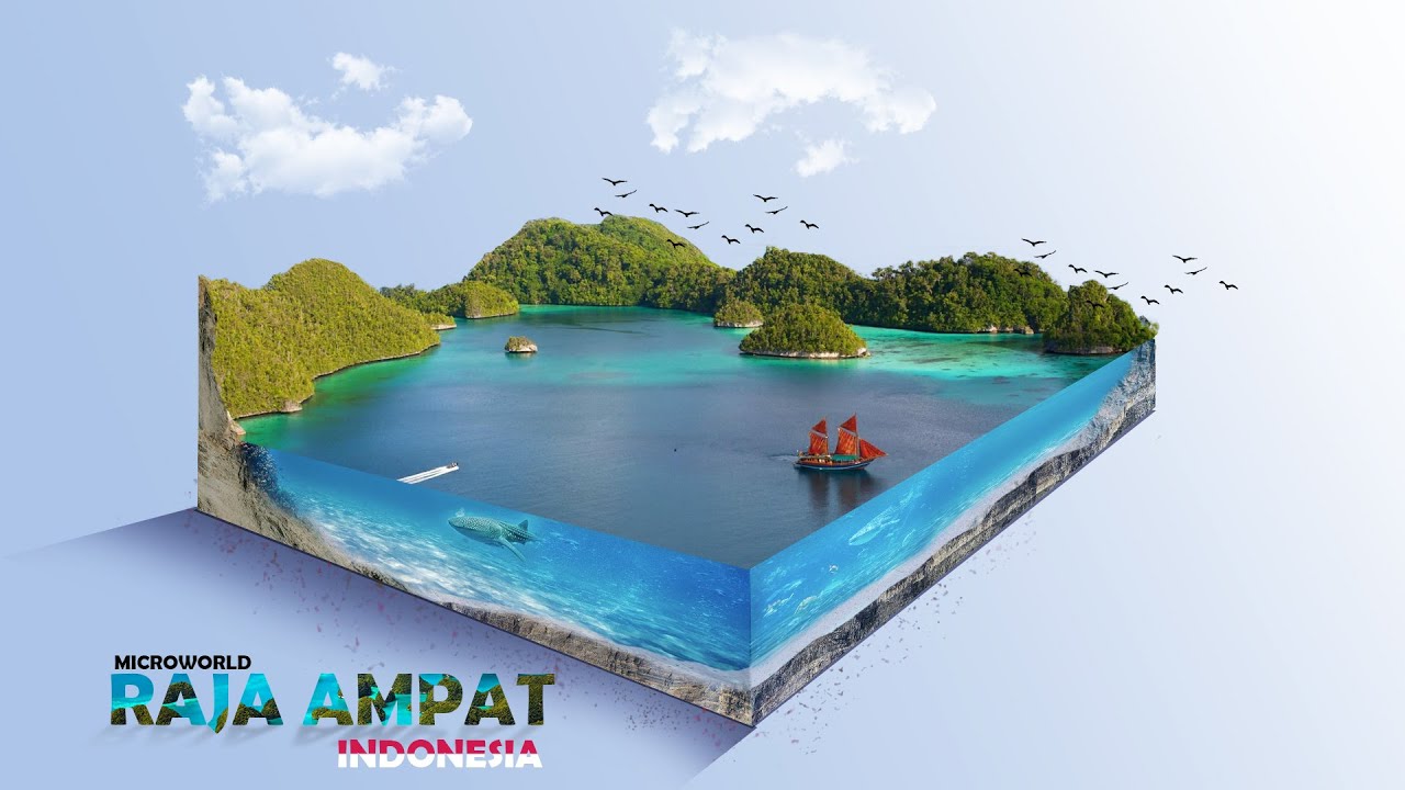 Cara Membuat Gambar 3D Microworld di Photoshop | Raja Ampat Microworld