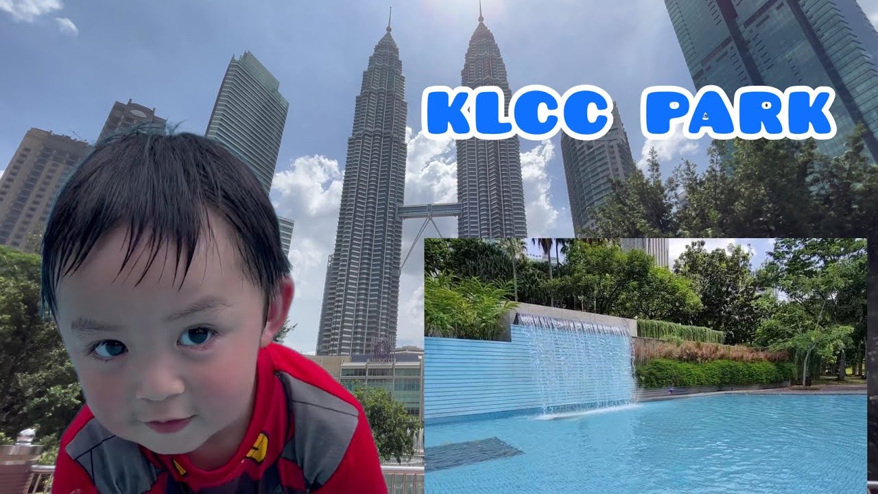 Hot Day in KLCC Park Playground & Kids Wading Pool | クアラルンプール 子ども用公共プールと公園