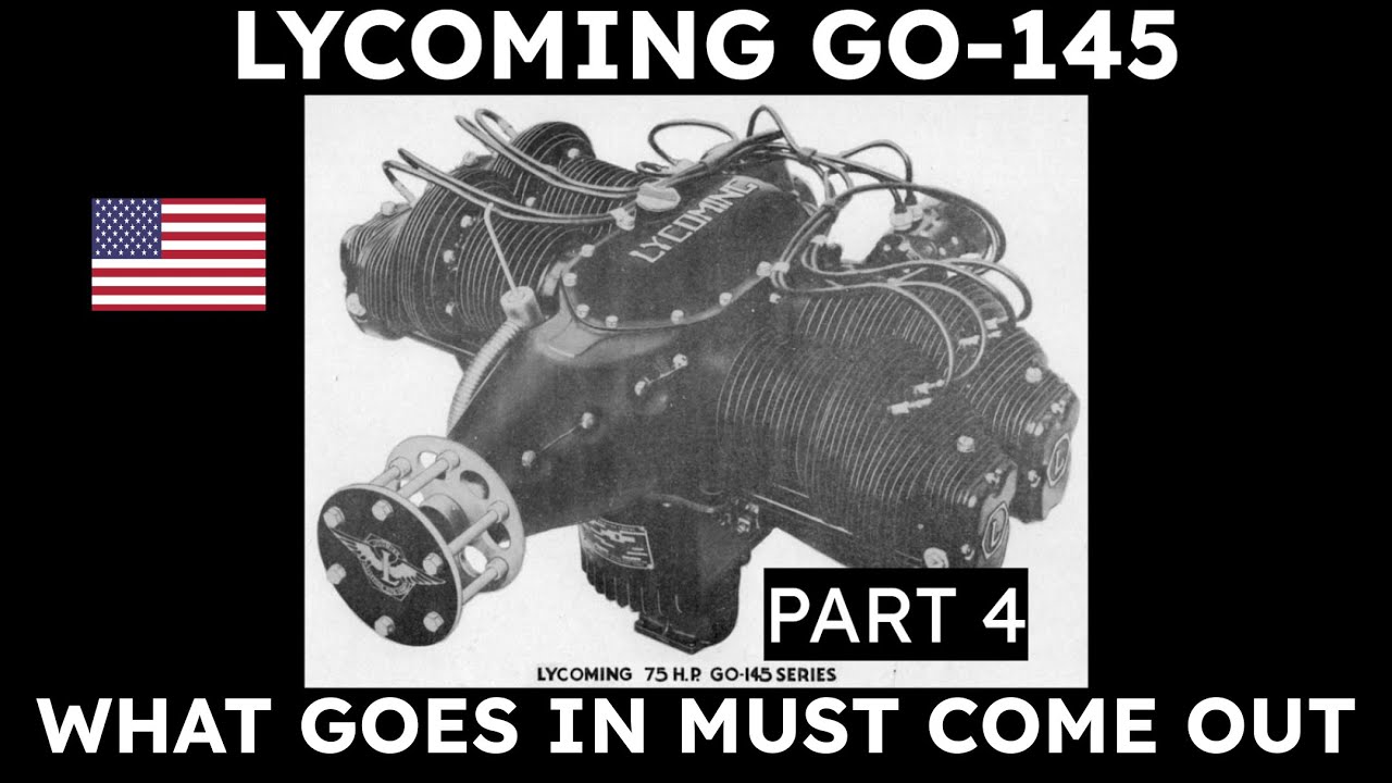 Lycoming GO-145 — Часть 4 — Что входит, то должно выйти