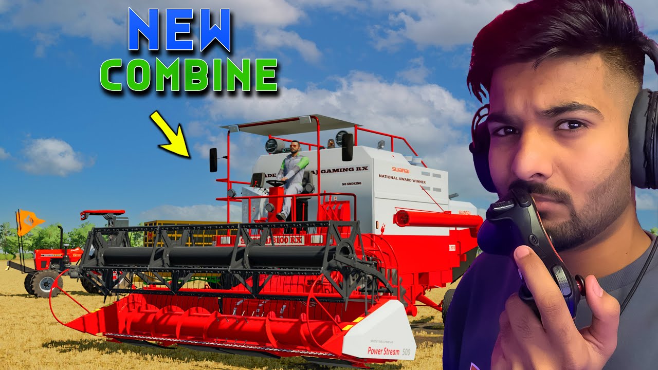 New Swaraj Combine 🔥🚜 FS22 Wheat  Harvesting 🔥 Happy Goldsmith