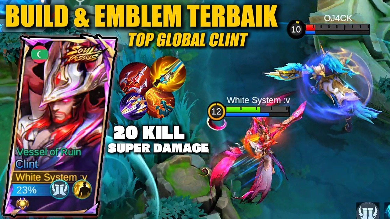 EDAN!! Jangan Diragukan Lagi Build ini Terlalu Kuat!! | Mobile Legends Clint Gameplay
