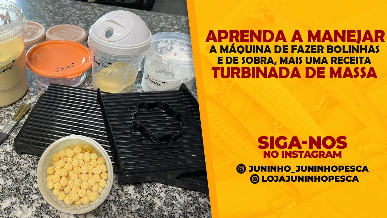 Aprenda a manejar a Máquina de fazer Bolinhas e de sobra, mais uma Receita Turbinada de Massa