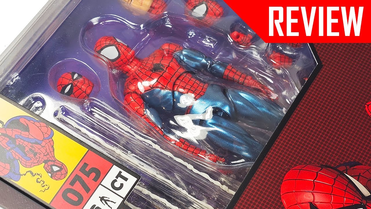 New 2025 CT Toys Spider-man Metallic Mafex 075 Figure the Amazing Spider-Man - Quick Review