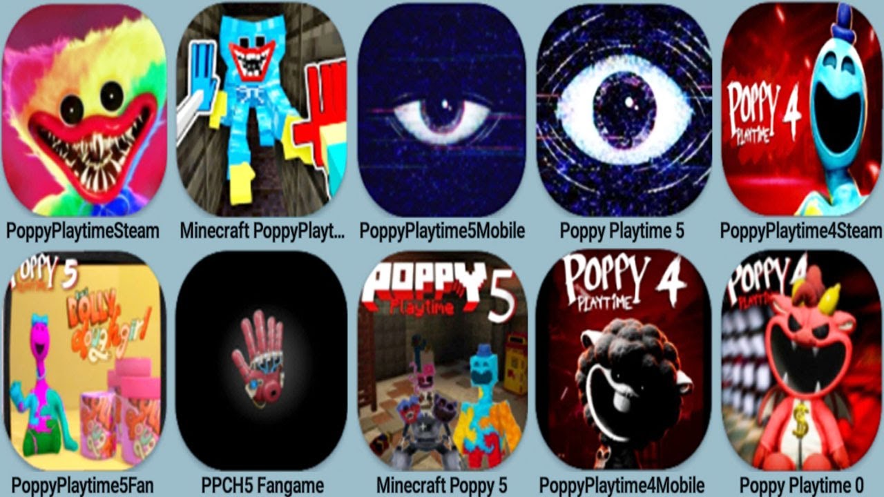 Poppy Playtime Minecraft, Poppy Steam, Poppy Playtime5 Mobile,Poppy 5 Steam,Poppy 5 Minecraft,Poppy0