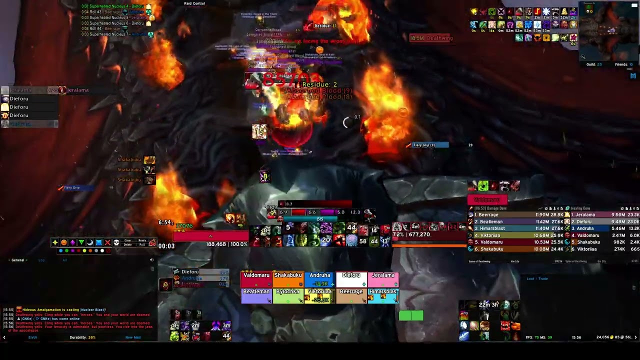 Spine of Deathwing - 10 man heroic - BDK tank pov - Ukranian guild 