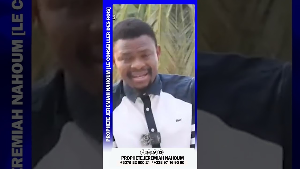 IMPORTANCE DES PREMICES II PROPHETE JEREMIAH NAHOUM