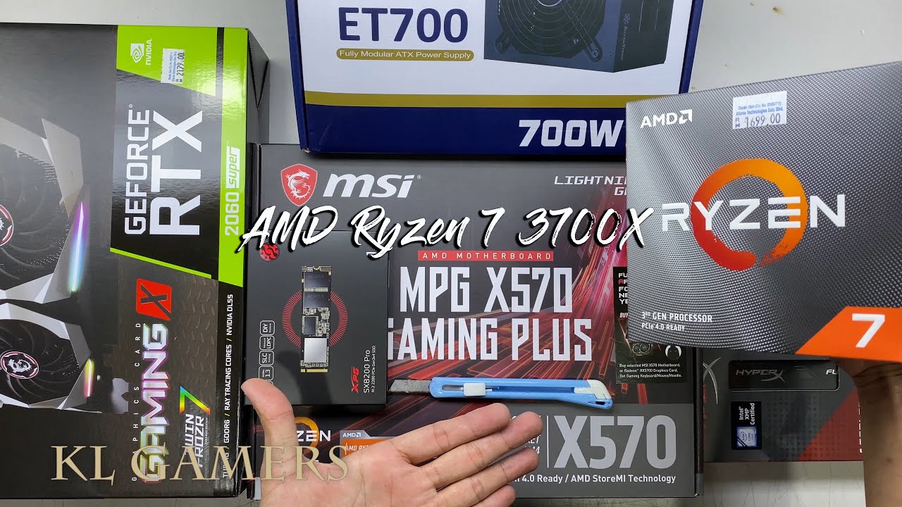 AMD Ryzen 7 3700X msi MPG X570 GAMING PLUS XPG SX8200 Pro RTX 2060 SUPER Armaggeddon Airstream S140
