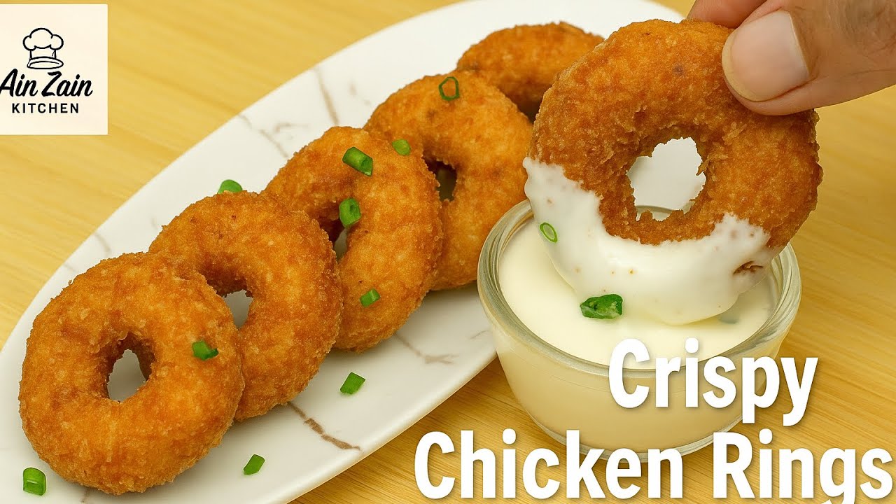 Crispy Chicken Rings Recipe | Better Than Nuggets | chicken snacks | crispy chicken rings | snacks