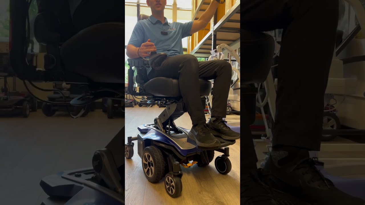 Check out the Pride Jazzy Air 2 Power Chair with Seat Elevate, available at Sherman Oaks Medical!