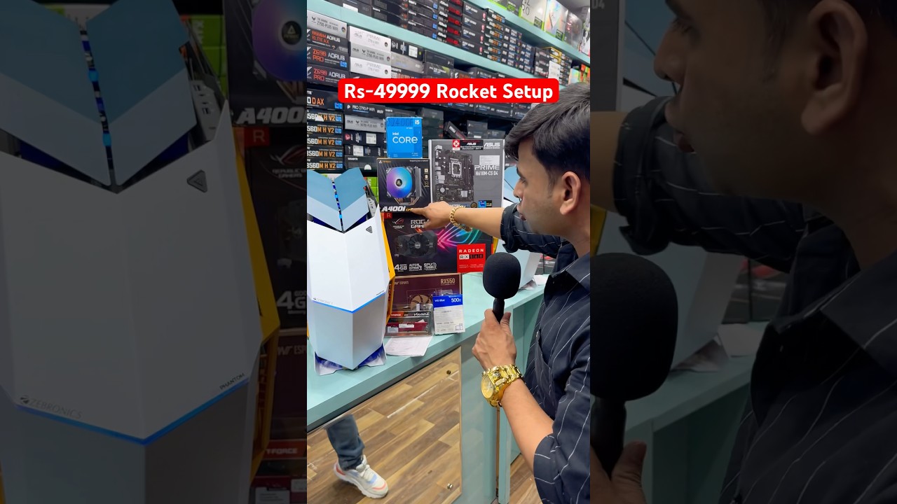 Rs-49999 मैं Rocket वाला Gaming Setup 🎮🚀 | Gaming Pc Wala | #gamingpcwala #pcsetup #nehruplace
