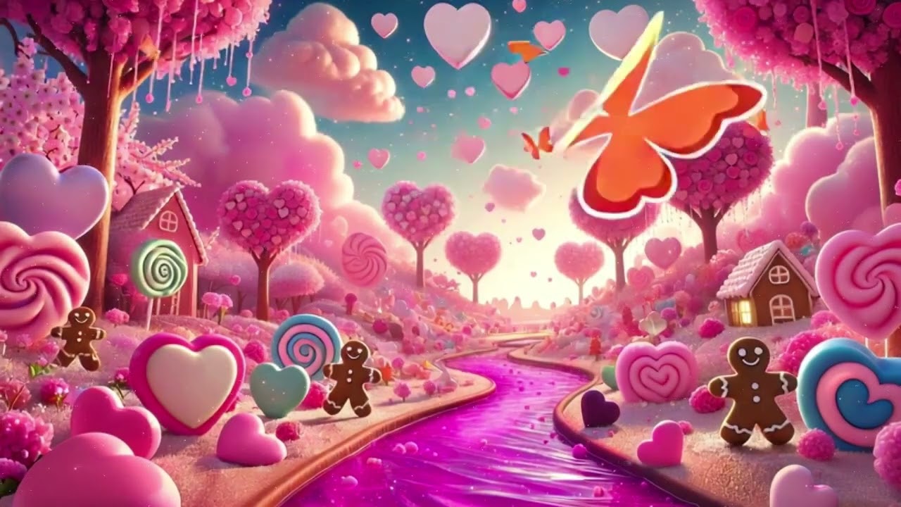 Smooth Background Jazz 🍫 Valentine’s Candy River Ambience to Work, Study or Relax