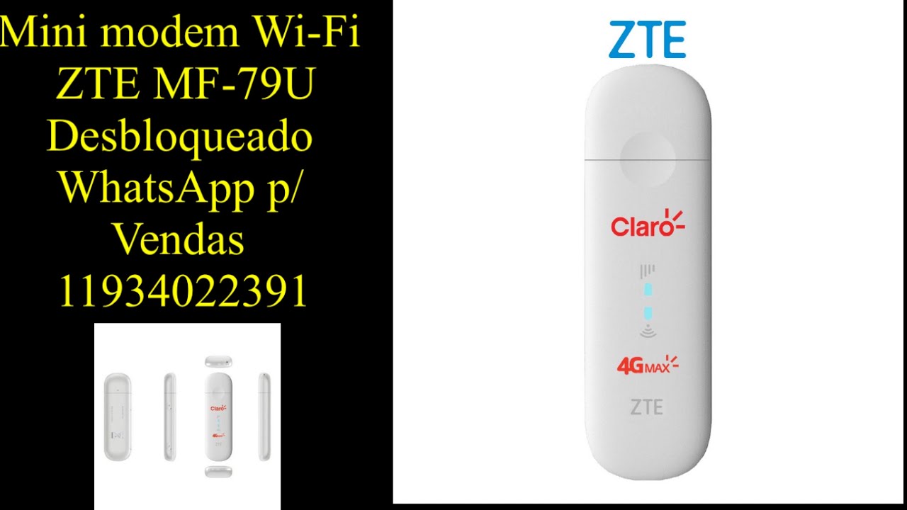 Configuração de nova senha e nome da rede modem 3G/4G ZTE-MF79u claro/vivo,Tim