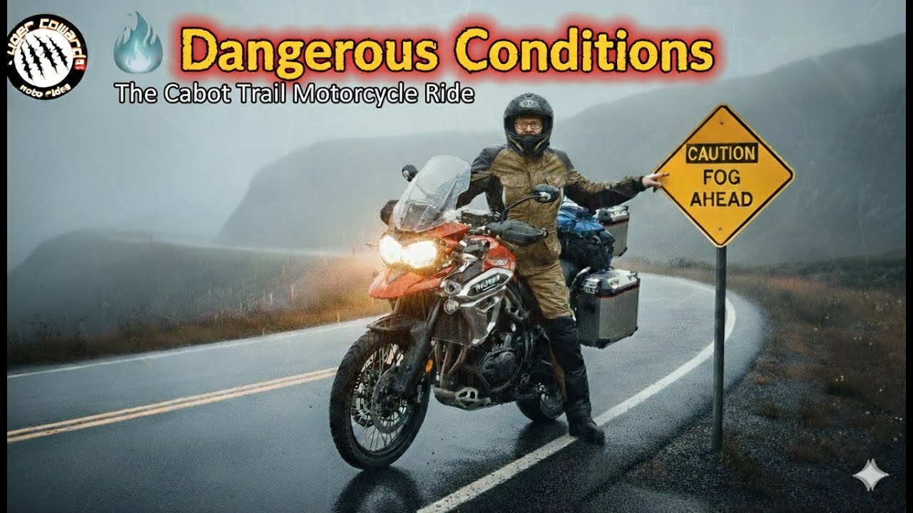 Danger on Canada's Best Motorcycle Road | The Cabot Trail | Tiger Coward Moto Rides