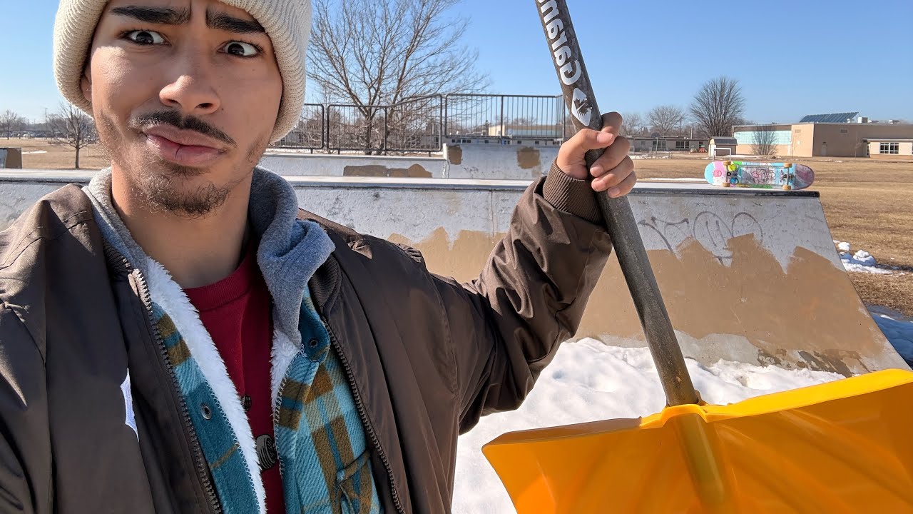Shoveling The Park For Others..!