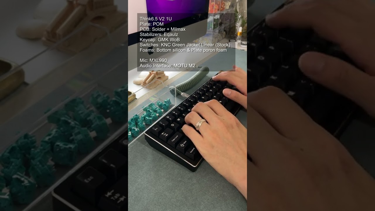 @KNCKeys Green Jacket Linear Typing with Graystudio Think6.5 V2