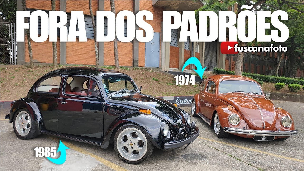 FORA DOS PADRÕES: FUSCA 1974 E 1985 COM ACESSÓRIOS DIFERENCIADOS E OS TORNAM PROJETOS EXCLUSIVOS