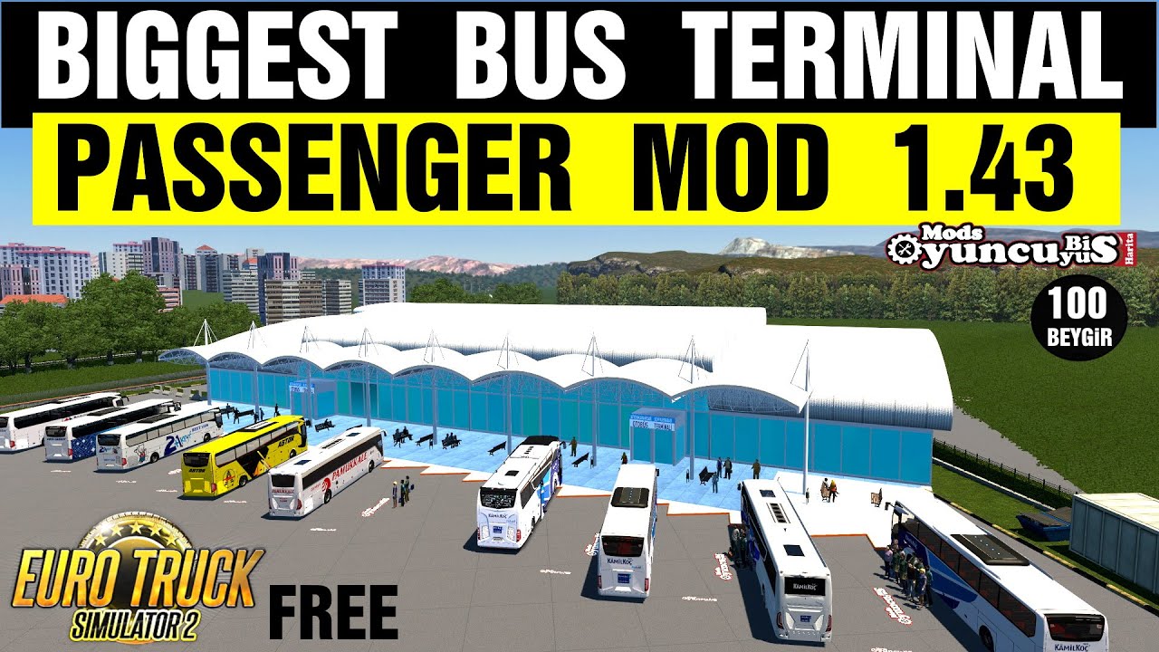 How to Install And Activate - Biggest Bus Terminal And Passenger Map -ETS 2 1.43 ( FREE )