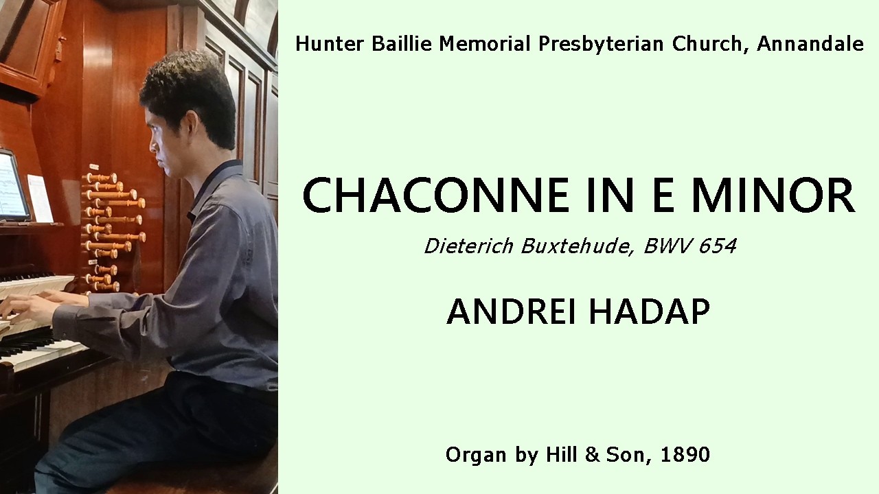 Chaconne in E minor, BuxWV 160 (Buxtehude) - Andrei Hadap