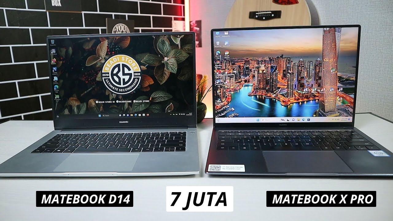 7 Juta Huawei Matebook X PRO i7 VS Matebook D14 i5