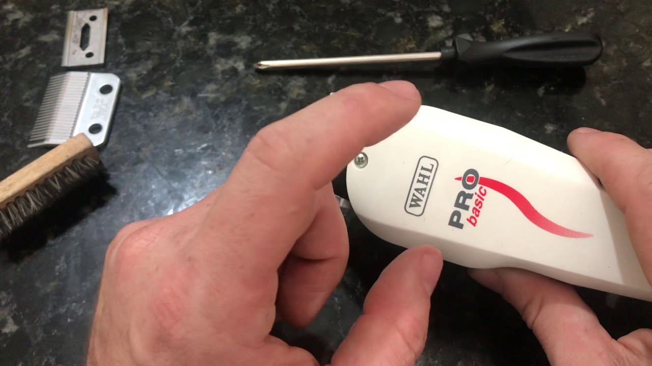 Como trocar a lâmina, limpar e regular - Máquina de corte com fio - Wahl Pro Basic