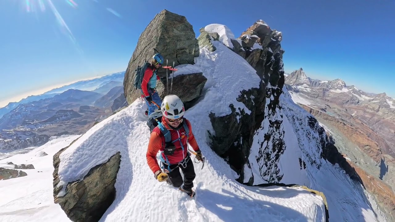 Roccia Nera 4069m, Breithorn Oriental 4139m, Breithorn Central 4160m,