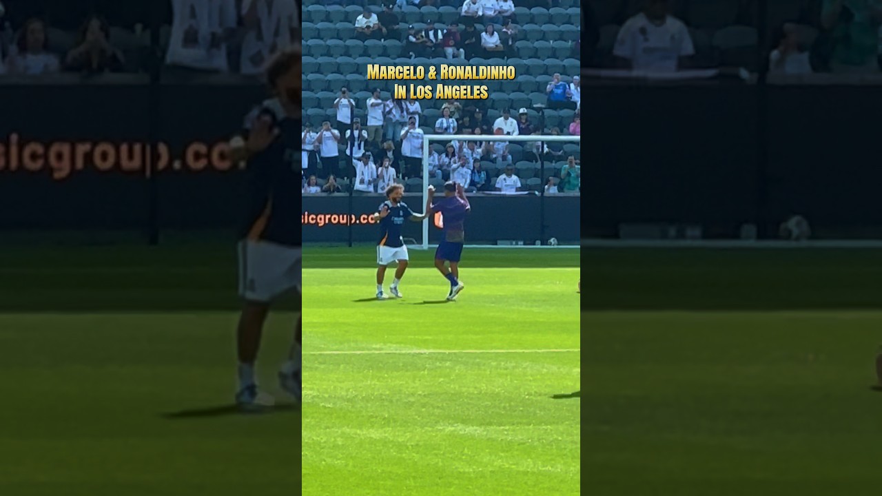 Marcelo and Ronaldinho in LA!! #soccer #futbol