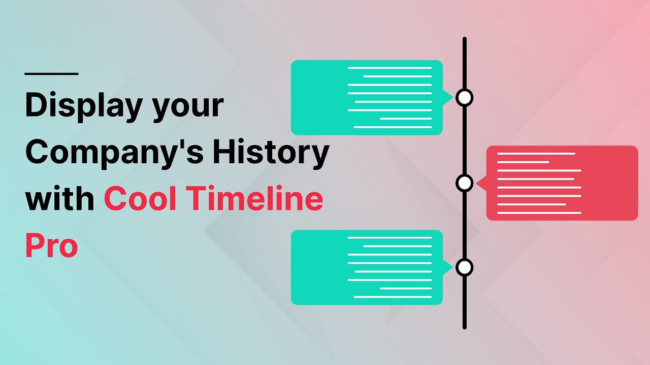 Cool Timeline Pro: Timeline Plugin to showcase Brand's History