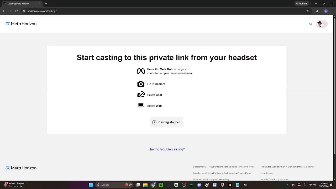 Livestreaming in CW MONKGAMESVR!