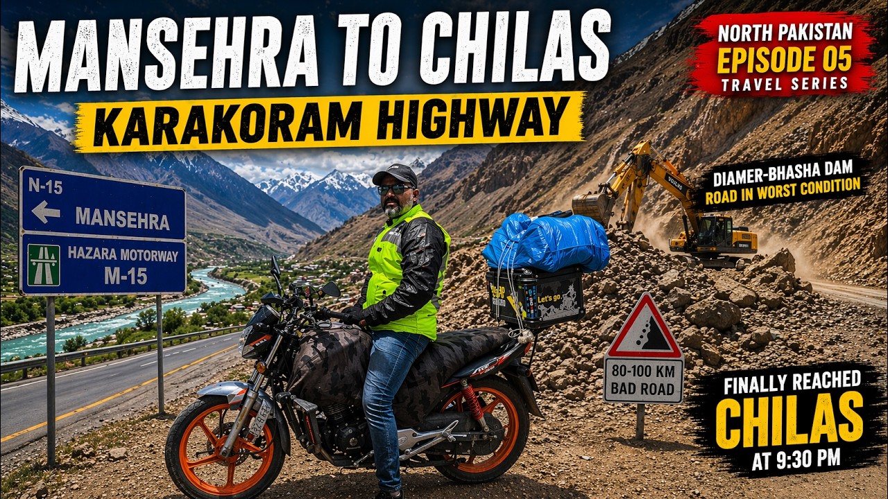 Mansehra to Chilās Motorcycle Trip on KKH S01 EP05